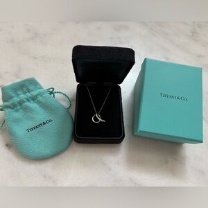 Tiffany & Co. Elsa Peretti Silver Alphabet Necklace